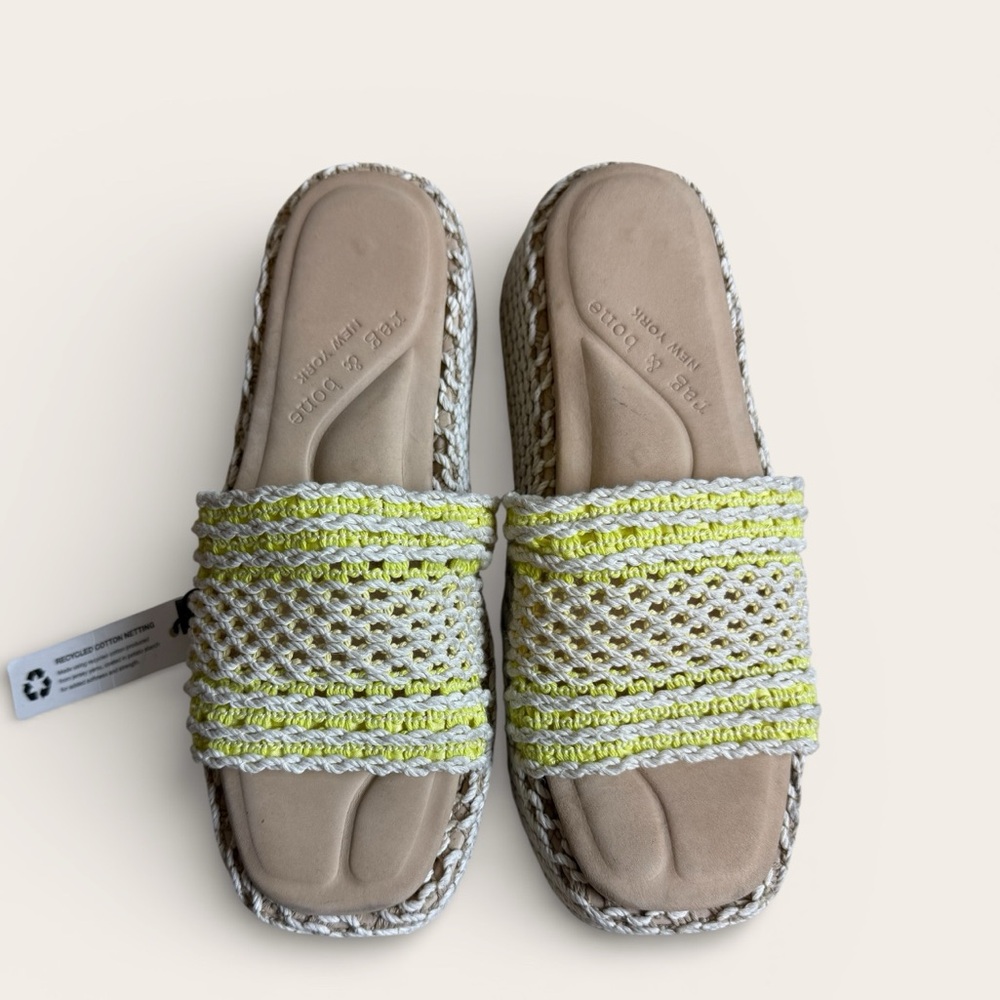 Rag & Bone - Logan Crochet Flatform Slide Sandal - Sz 39.5 (US 9.5)